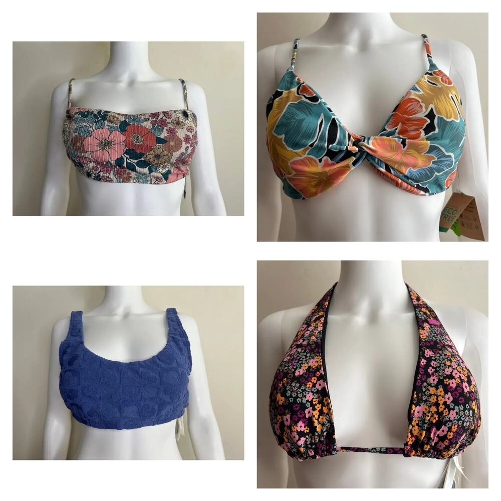 Roxy, O'Neill & Volcom‎ Bikini Tops XL Bundle NWT
